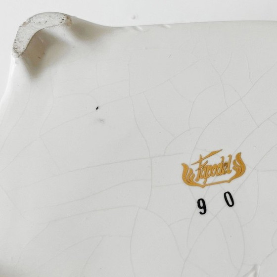 Image 1 of Portagioie vintage in porcellana Fapodel a forma di pavone, anni '70