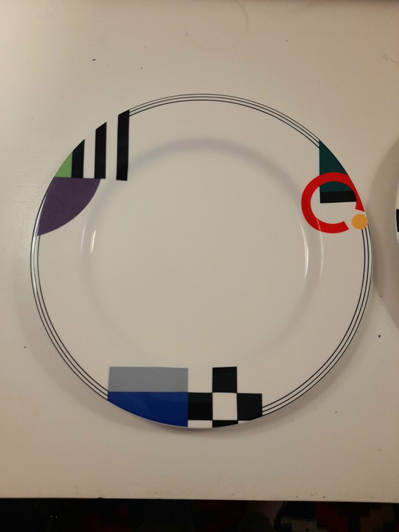 3 Large Postmodern Mikasa Maxima Plates – Crockery, Porcelain (photo 2 of 5)
