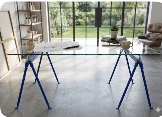 Image 1 of YPSILON TABLE BY ENZO MARI BLUET FOR MAGIS