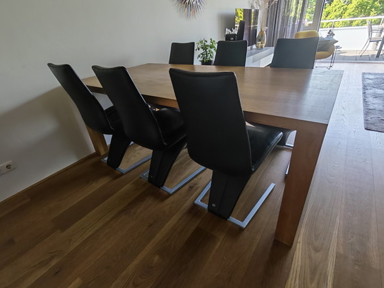 Image 1 of Bert Plantagie oiled oak dining table 100x200 cm
