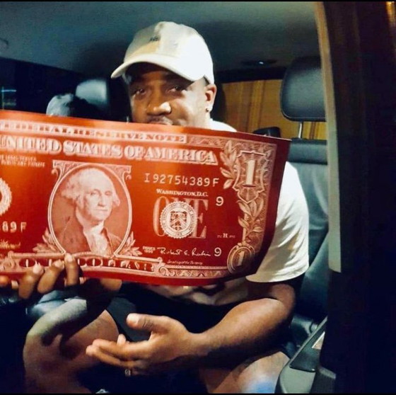 Image 1 of One Dollar Rols Red USA - Karl Lagasse