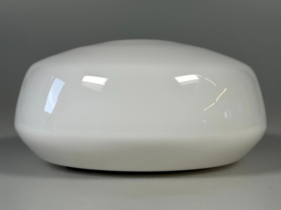 Image 1 of 50er 60er Jahre Lampe Leuchte Plafoniere Milchglas Mid Century Glas Design RZB