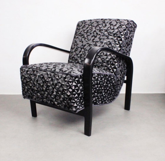 Image 1 of 2xArt Deco Armchairs No.139 "Night sky" 