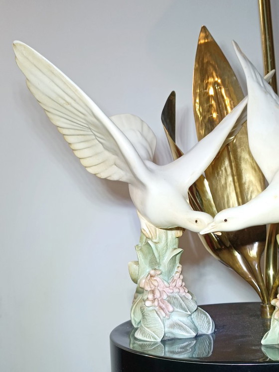 Decorative Table lamp Italy 1970s – Brass (photo 4 of 8)