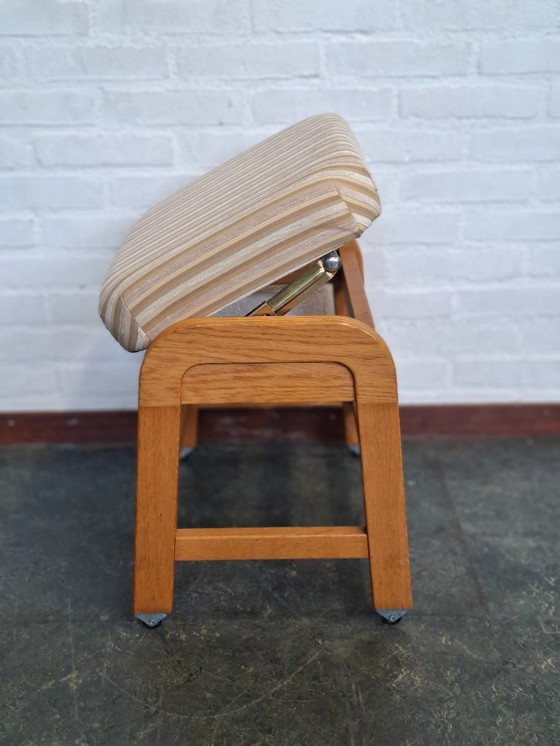 Image 1 of vintage piano stool adjustable
