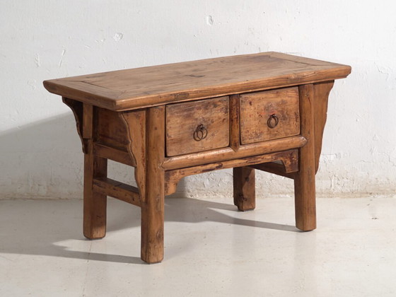 Shanxi low console in elm with drawers – China, circa 1930 – Iron (photo 5 of 40)