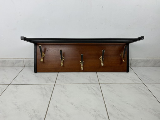 Vintage mid - Century modern wall coat rack