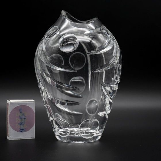 Image 1 of Erich Jachmann para WMF - Jarrón de cristal "Olive Cut", ca. 1960