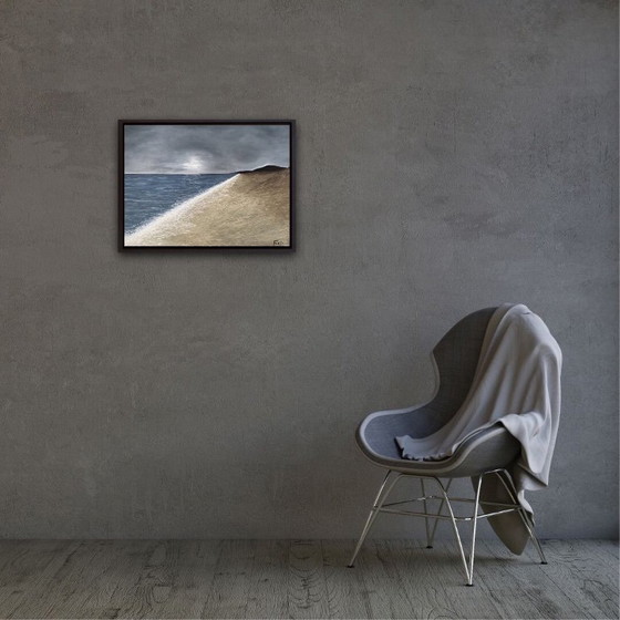 Image 1 of Olio su tela, cornice 61x46cm.