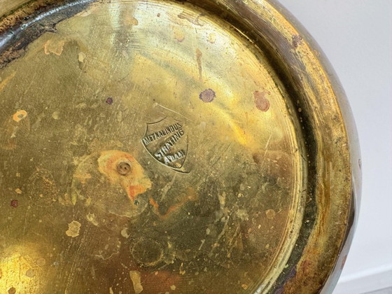 1x Grande vaso da fiori vintage in ottone/rame giallo – Vasi per piante, Brass, Copper (photo 6 of 7)
