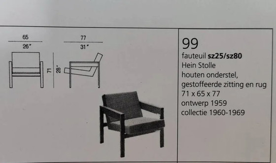 Hein Stolle für 't Spectrum Wenge-Holzsessel Modell SZ25 / SZ80 – Wood, Mid Century Modern (photo 9 of 10)