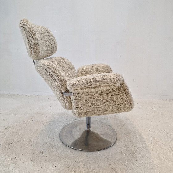 Image 1 of Fauteuil vintage avec ottoman par Pierre Paulin pour Artifort, 1980