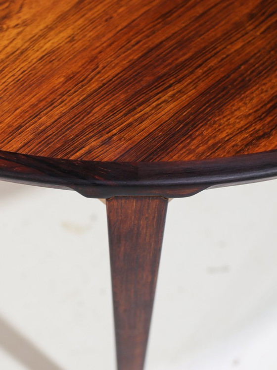 Image 1 of Henry Rosengren Hansen round extendable dining table rosewood