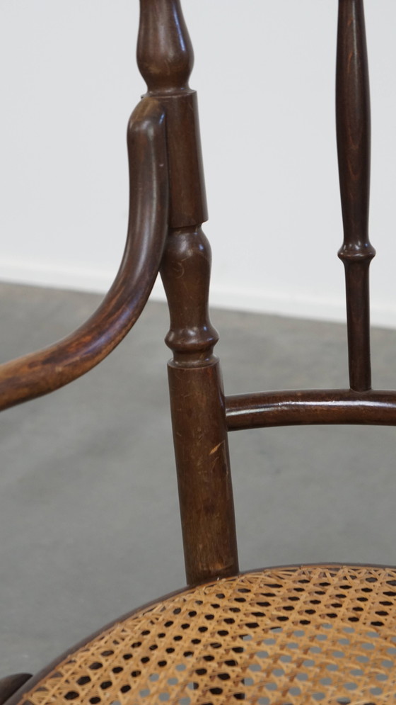 Image 1 of Originele Vintage Thonet Bistro Design Stoel Met Armleuningen
