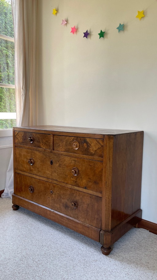 COMMODE Ancienne NOYER et Bois Massif