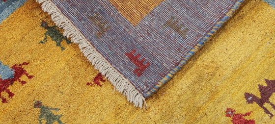 Image 1 of Alfombra persa original Gabbeh Ghashghai alfombra oriental 183 cm x 140 cm natural antiguo