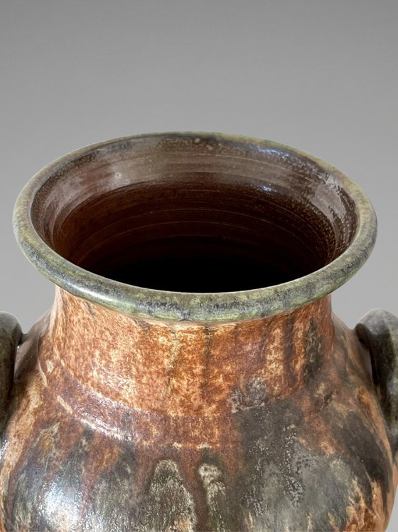 Jarrón de Gres Esmaltado Maurice Pitot – Bélgica – Años 60 – Jarrones, Ceramic (photo 7 of 10)