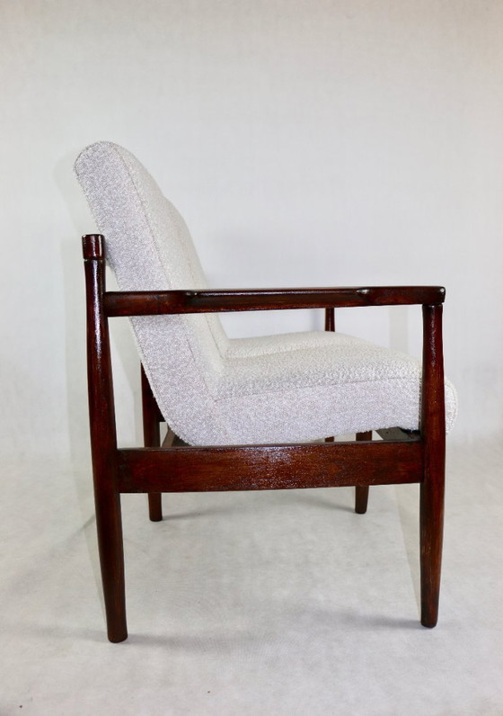 Image 1 of Divano doppio vintage in bouclé avorio, anni '70