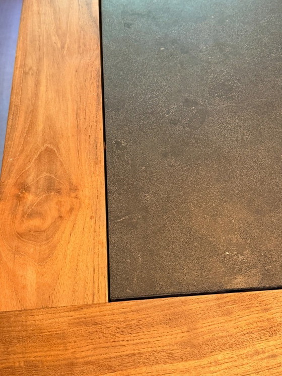 Indo Esstisch oder Outdoor-Holz/Teak/Blaustein – Esstische, Stone, Wood (photo 3 of 7)