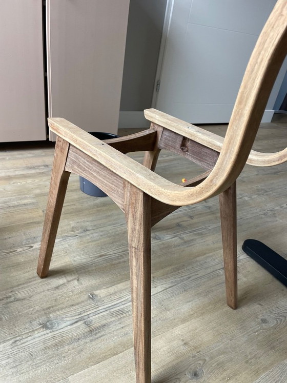 Image 1 of Set 4 vintage eetkamerstoelen | herstoffeerd