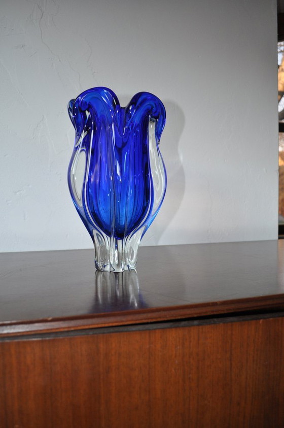 Vaso Vintage in Vetro Blu, Anni '60 – Vasi (photo 4 of 7)
