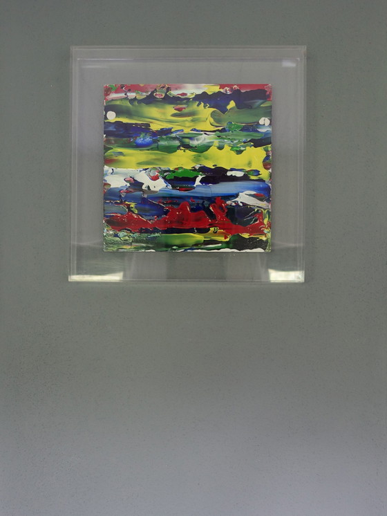 Image 1 of 1 Abstract Work in Perspex Box