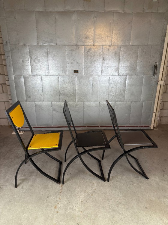 KFF Sinus chair, Karl Friedrich Förster (disponibilità: 3) – Sedie da pranzo, Pelle, Metallo (photo 16 of 17)