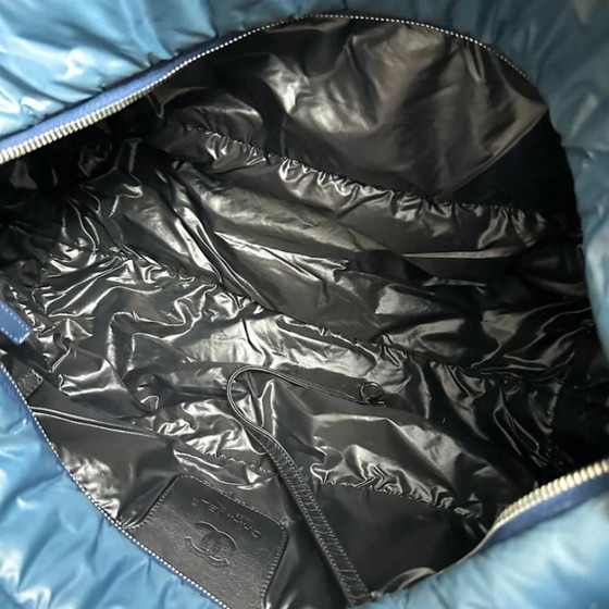 Image 1 of Borsa tote Chanel Coco Cocoon in nylon trapuntato, blu, n. 13