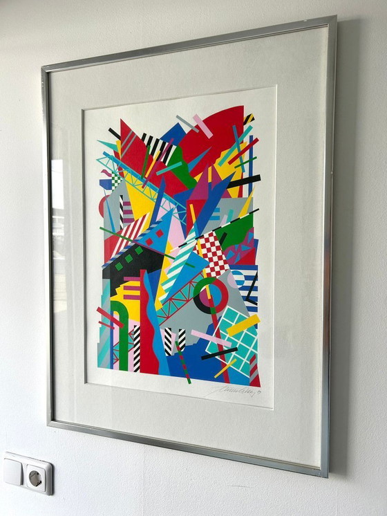 Image 1 of Ernst Lohse litografía Danés 1989