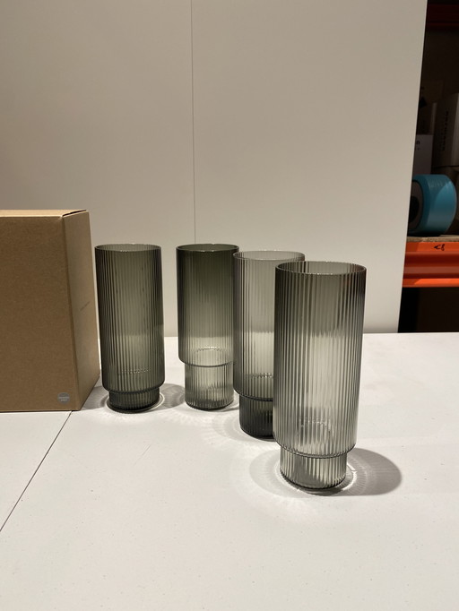 Ripple Long Drinkglazen Set van 4
