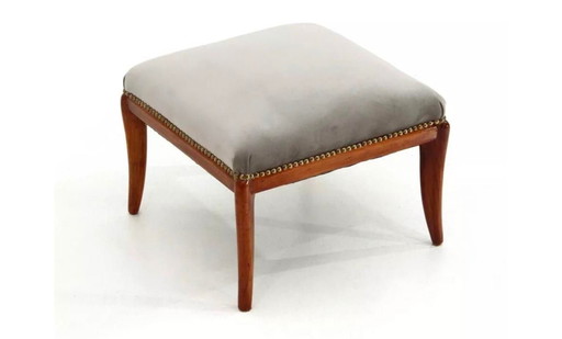 Tabouret Vintage Mid Century Italien (Reupholstered)