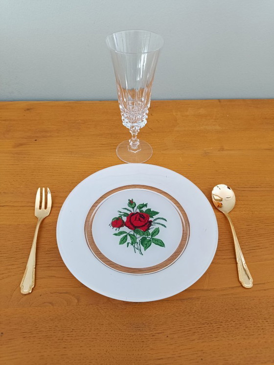 Image 1 of Set di 10 piatti da dessert vintage