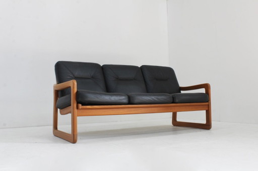 Sofá vintage Mid Century de teca maciza Holstebro MöbelFabrik de los años 60 – 3 5 zitsbanken, Wood (photo 2 of 10)