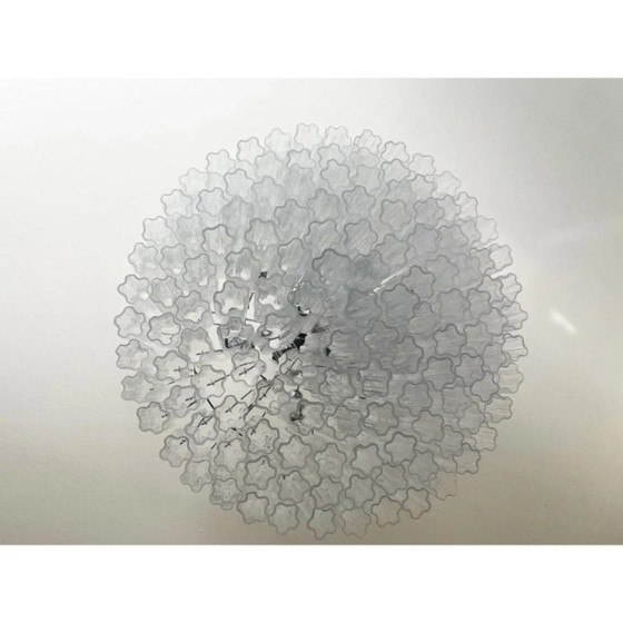 Image 1 of Lámpara de araña transparente de cristal de Murano Tronchi