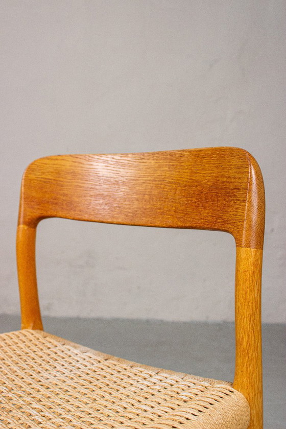 2 Niels Möller Nr. 75 Sedia Rovere Vintage Mid Century Danese – Niels Otto Møller, Sedie da pranzo, Wood (photo 12 of 15)