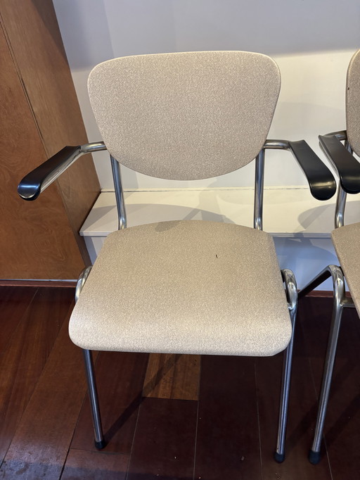 4 chaises Gispen de Wit 3211