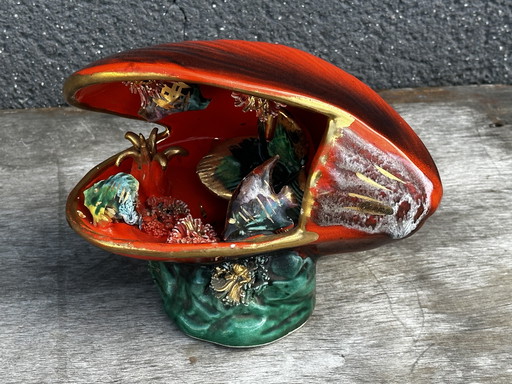 lampe coquillage vallauris années 70