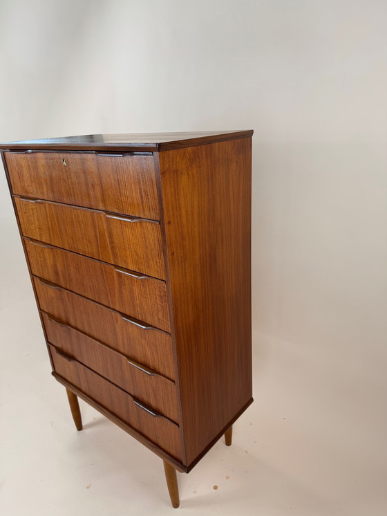 Image 1 of Danish Teak Tallboy Chest of Drawers – Spacious & Stylish Storage