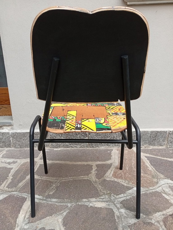Three Unique Chairs - Skateboard & Recycled Design - Limited Edition Three Unique Pieces – Side chairs, Iron (photo 8 of 15)