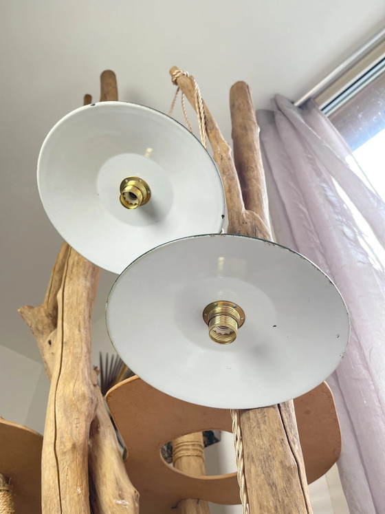 Lampada Portatile Vintage in Acciaio Smaltato Verde Personalizzabile – Illuminazione, Industrieel (photo 10 of 14)