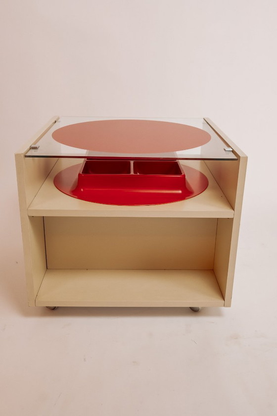 Image 1 of Tables de chevet vintage de style Space Age, italiennes, années 1960