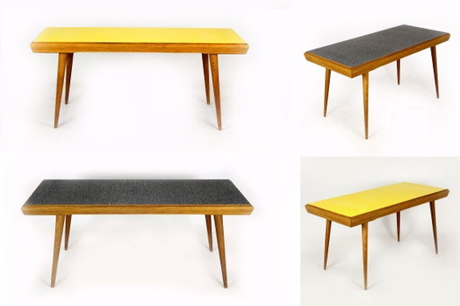 Coffee Table with Double-Sided Formica Top from Interier Praha, Former Czechoslovakia, 1960s – salontafels, Wood