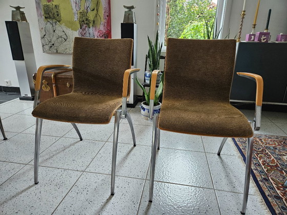 Deux chaises Artifort – Chaises de salle à manger, Aluminium, Textile (photo 2 of 5)