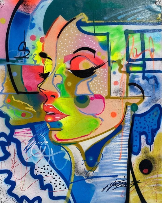 Image 1 of YOUTHONE - Neon identity - Artist canvas