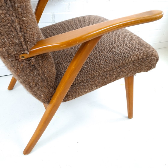 Image 1 of Fauteuil à oreilles vintage des années 1960/70, style moderne du milieu du siècle