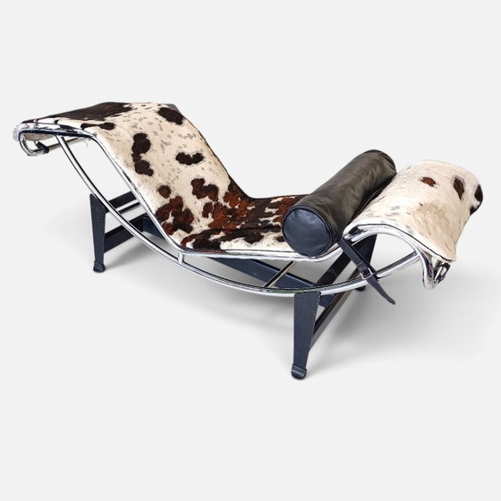 Charlotte Perriand Pierre Jeanneret Le Corbusier Chaise Longue 1970-80s LC4 Cassina Pony 1970-80s Tricolore (photo 2 of 8)