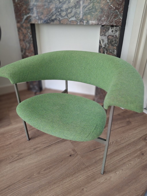 Rudolf Wolf 'Meander' Armchair – fauteuils, Textile, Metal