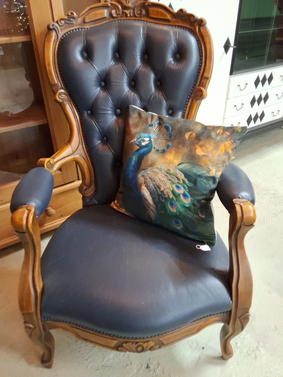Image 1 of Baroque Victorian Chesterfield armchair