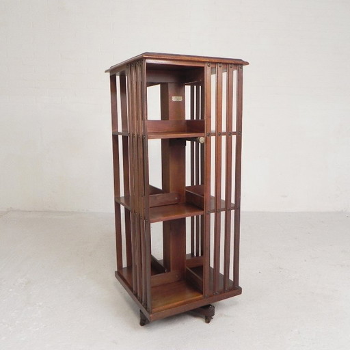 Mahogany book carousel G. Borgeaud Paris, 1930s