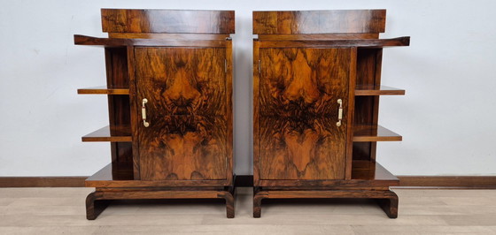 Image 1 of Mesitas de noche Art Déco de Amalfi de 1920.